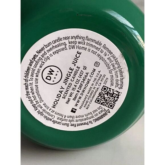 DW Home Holiday Jingle Juice Soda Pop Candle 15.4 Oz Scented Christmas NEW - Picture 7 of 9